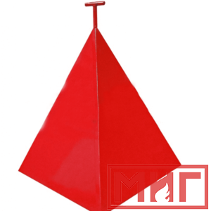 Фото 11 - Пожарная пирамида для пожарного гидранта 750x750x900 (Трехгранная).